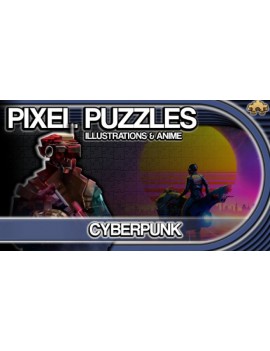 Pixel Puzzles Illustrations & Anime - Jigsaw Pack: Cyberpunk