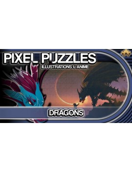 Pixel Puzzles Illustrations & Anime - Jigsaw Pack: Dragons