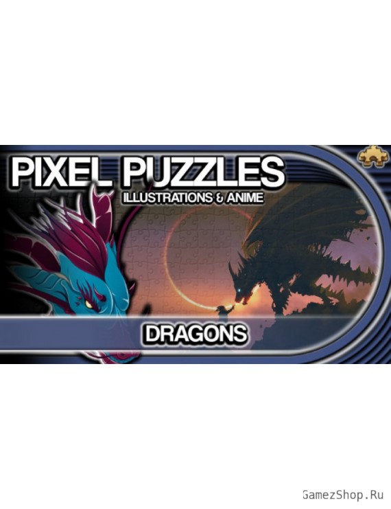 Pixel Puzzles Illustrations & Anime - Jigsaw Pack: Dragons