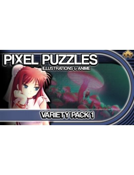 Pixel Puzzles Illustrations & Anime - Jigsaw Pack: Variety Pack 1