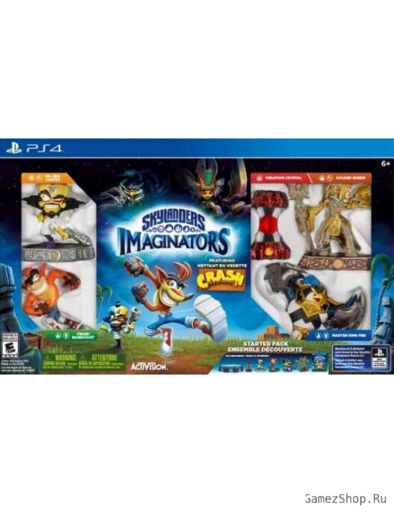Skylanders Imaginators: Стартовый набор Crash Edition: игра, игровой портал, фигурки: King Pen, Golden Queen, Dr.Neo Cortex, Crash Bandicoot 