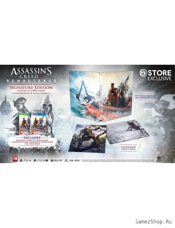 Коллекционное издание Assassin's Creed 3 Remastered Signature Edition PS4