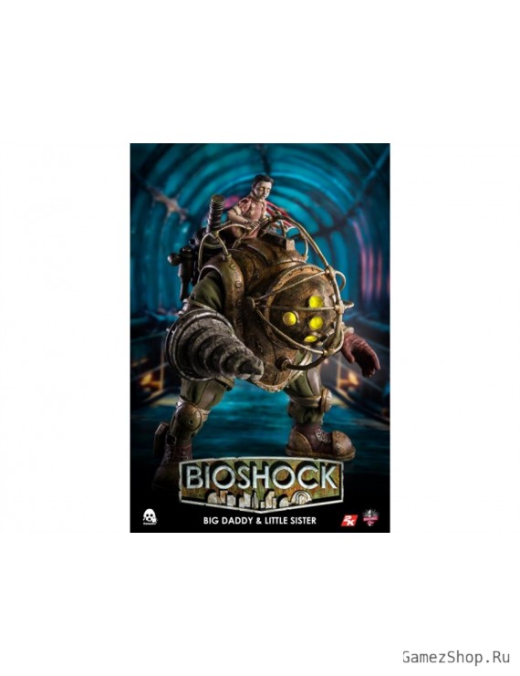 Фигурка из игры Bioshock - Большой Папочка и Маленькая Сестричка (Big Daddy & Little Sister)