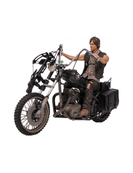 Фигурка из сериала Ходячие мертвецы -  Дерил Диксон на мотоцикле (Daryl Dixon)