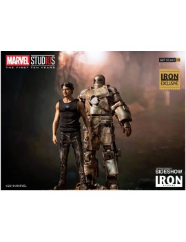 Статуя Железный Человек Марк I и Тони Старк (Iron Man Mark I and Tony Stark)