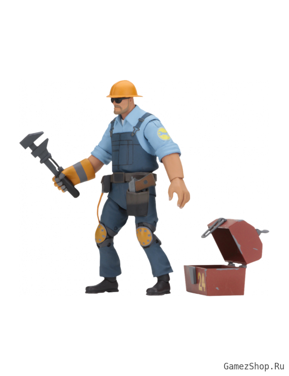 Фигурка из игры Team Fortress 2 - Синий Инженер (BLU Engineer)