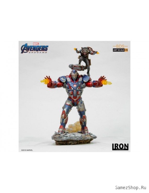 Статуя из фильма Мстители: Финал - Железный Патриот и Ракета (Iron Patriot & Rocket)