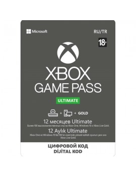 Подписка Xbox Microsoft Xbox Game Pass Ultimate 12 месяцев