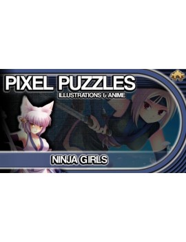 Pixel Puzzles Illustrations & Anime - Jigsaw Pack: Ninja Girls